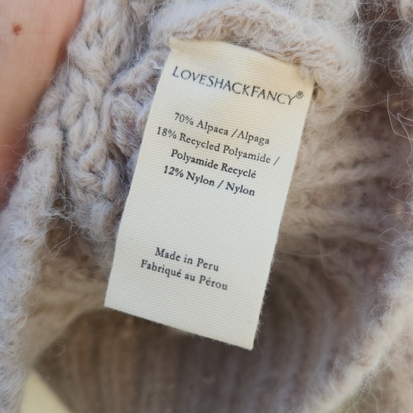 LOVESHACKFANCY Emilie Cardigan in Oat - Picture 9 of 10